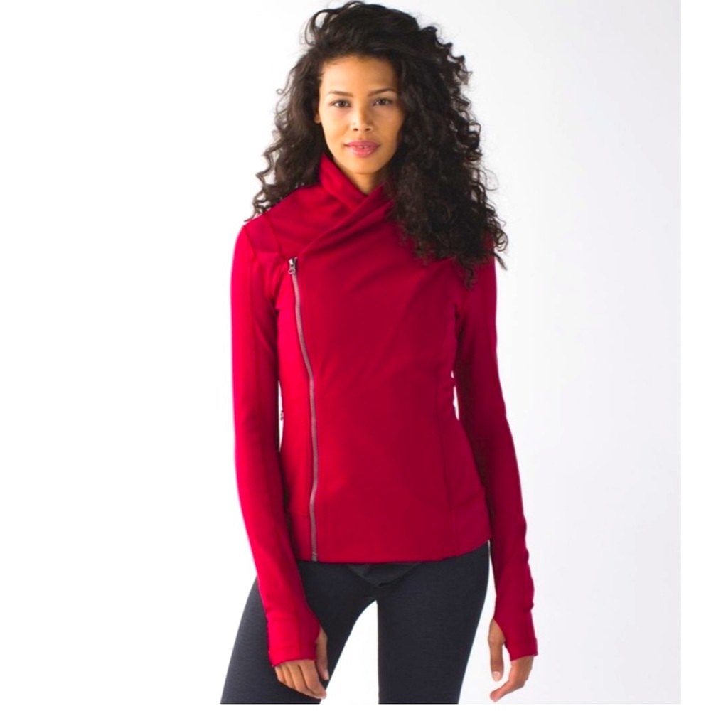 NWOT Lululemon Bhakti Yoga Jacket 4 Define Cranberry